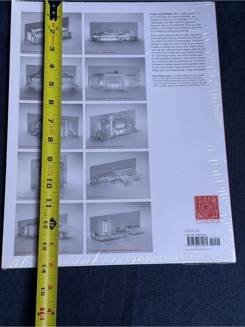 Frank Lloyd Wright Paper Models - White & Gray Architectural Kirigami
